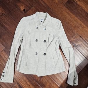 CABI button jacket cream